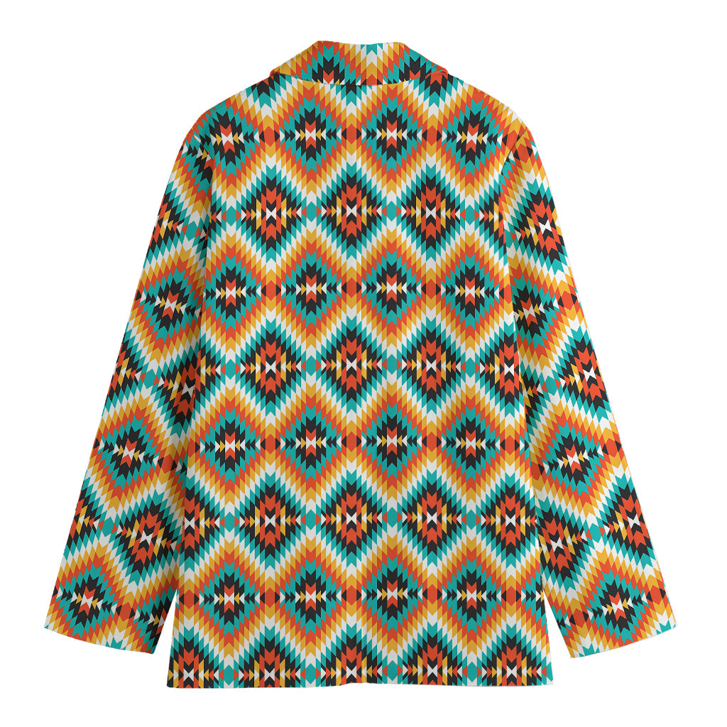 Ethnic Native American Pattern Print Women's Blazer