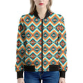 Ethnic Native American Pattern Print Women's Bomber Jacket