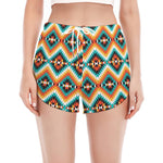 Ethnic Native American Pattern Print Women's Split Running Shorts