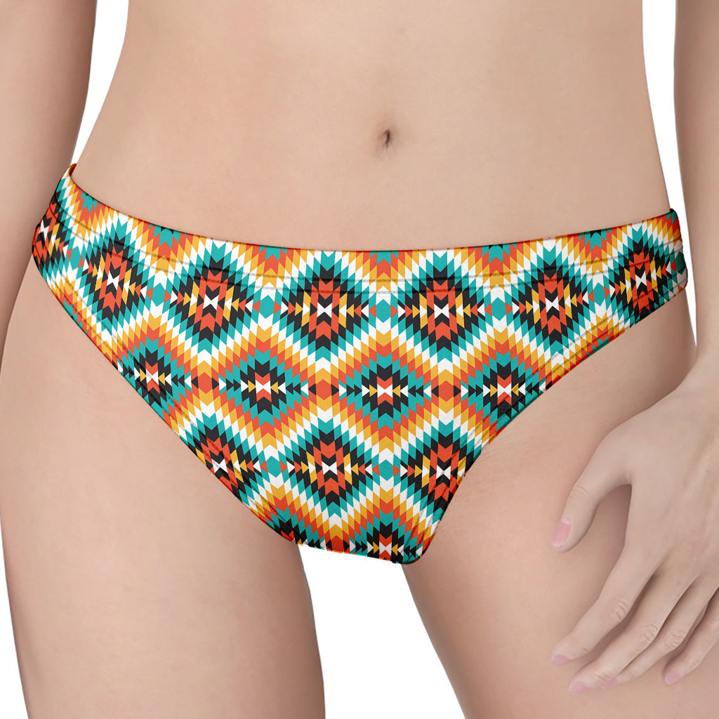 Ethnic Native American Pattern Print Women's Thong