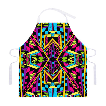 Ethnic Psychedelic Trippy Print Adjustable Apron