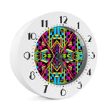 Ethnic Psychedelic Trippy Print Alarm Clock