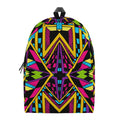 Ethnic Psychedelic Trippy Print School Backpack