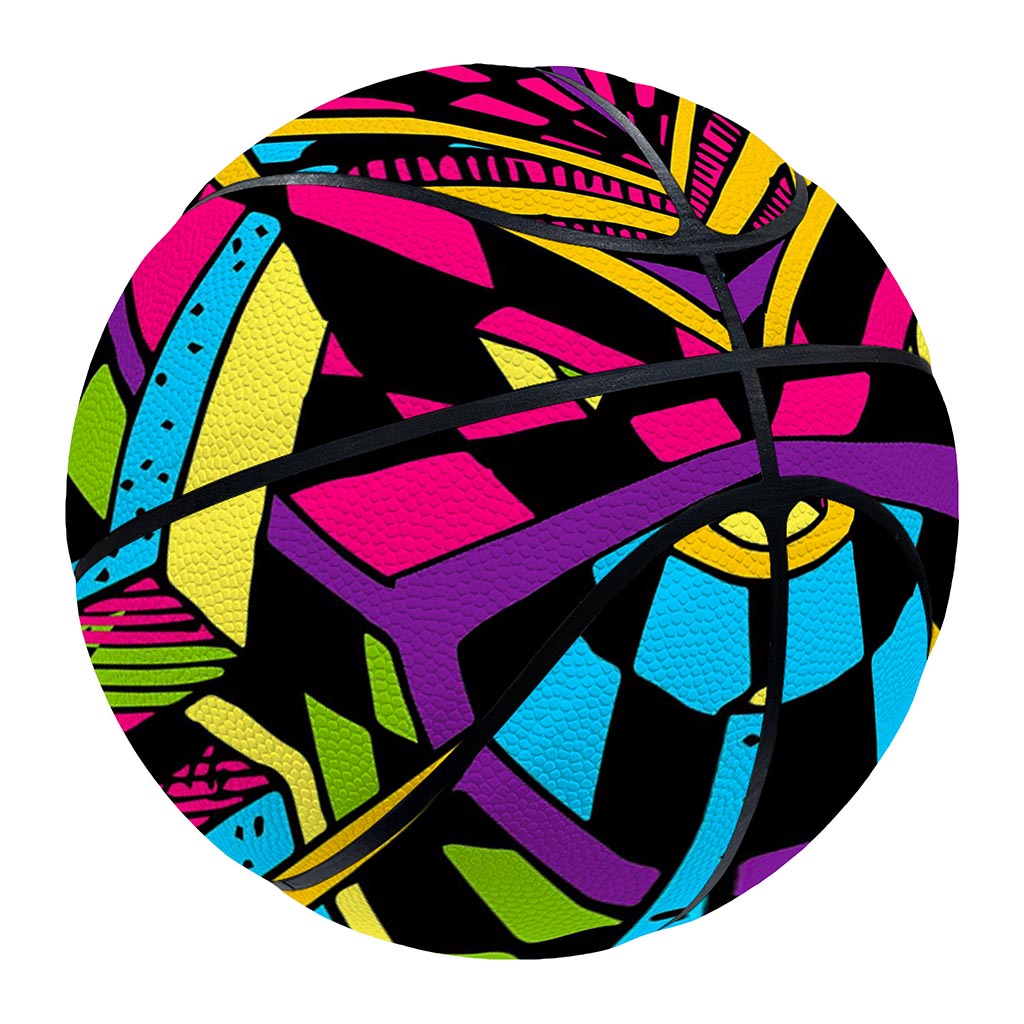 Ethnic Psychedelic Trippy Print Basketball