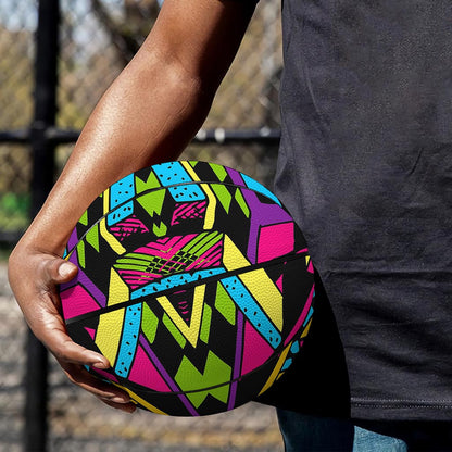 Ethnic Psychedelic Trippy Print Basketball