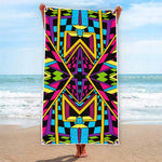 Ethnic Psychedelic Trippy Print Beach Towel