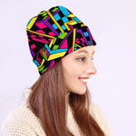 Ethnic Psychedelic Trippy Print Beanie