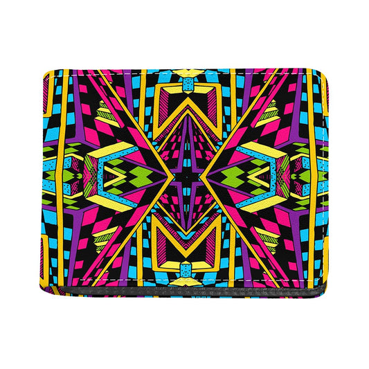 Ethnic Psychedelic Trippy Print Bifold Wallet