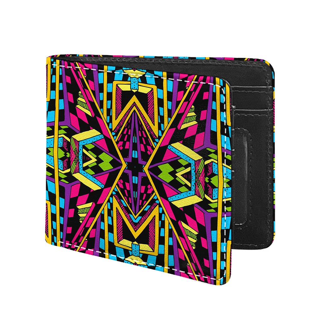 Ethnic Psychedelic Trippy Print Bifold Wallet