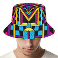 Ethnic Psychedelic Trippy Print Bucket Hat