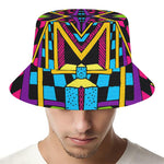 Ethnic Psychedelic Trippy Print Bucket Hat