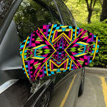 Ethnic Psychedelic Trippy Print Car Side Mirror Covers