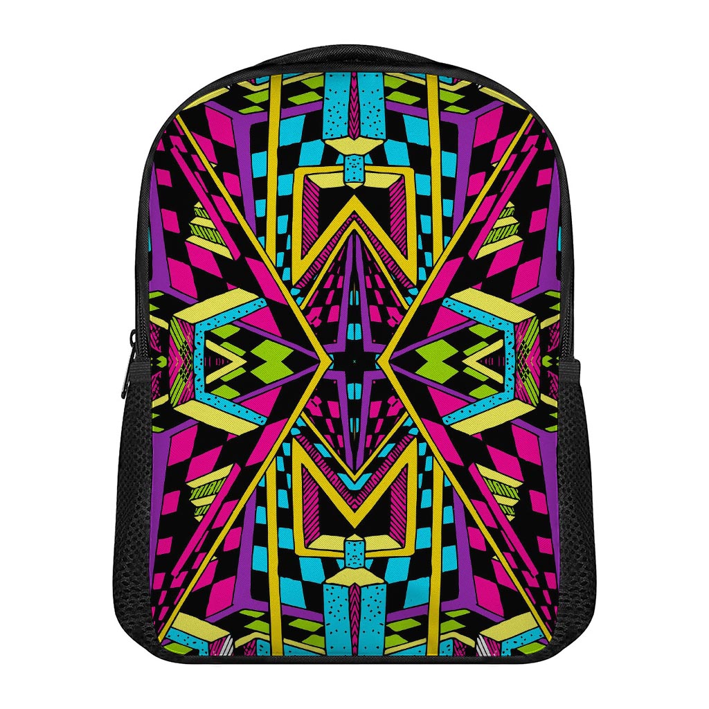 Ethnic Psychedelic Trippy Print Casual Backpack