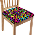 Ethnic Psychedelic Trippy Print Chair Cushion Cover