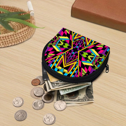 Ethnic Psychedelic Trippy Print Coin Purse