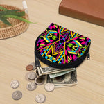 Ethnic Psychedelic Trippy Print Coin Purse