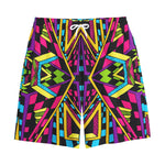 Ethnic Psychedelic Trippy Print Cotton Shorts