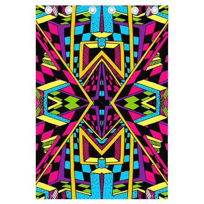 Ethnic Psychedelic Trippy Print Curtain