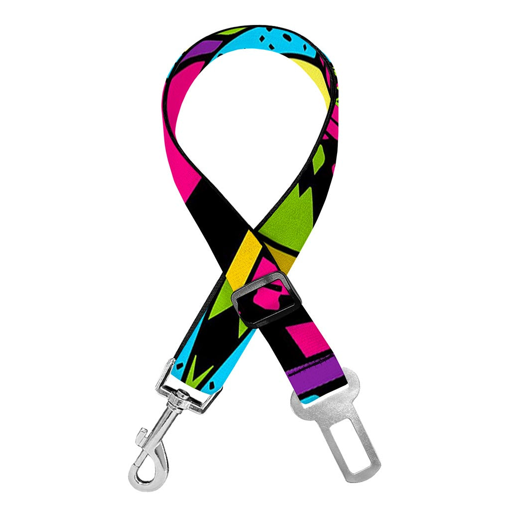 Ethnic Psychedelic Trippy Print Dog Seat Belt