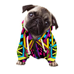 Ethnic Psychedelic Trippy Print Dog Zip Up Hoodie