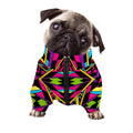 Ethnic Psychedelic Trippy Print Dog Zip Up Jacket