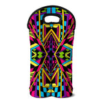 Ethnic Psychedelic Trippy Print Double Neoprene Wine Tote