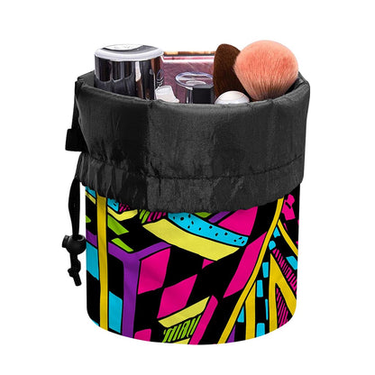 Ethnic Psychedelic Trippy Print Drawstring Makeup Bag