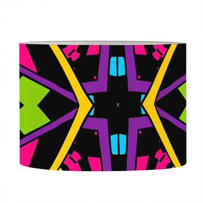 Ethnic Psychedelic Trippy Print Drum Lamp Shade