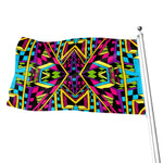Ethnic Psychedelic Trippy Print Flag