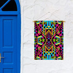 Ethnic Psychedelic Trippy Print Garden Flag