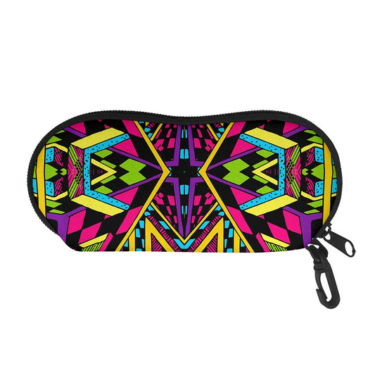 Ethnic Psychedelic Trippy Print Glasses Case