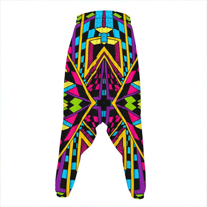 Ethnic Psychedelic Trippy Print Hammer Pants