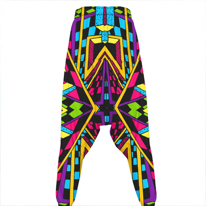 Ethnic Psychedelic Trippy Print Hammer Pants