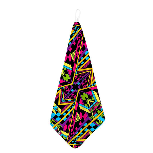 Ethnic Psychedelic Trippy Print Hand Towel