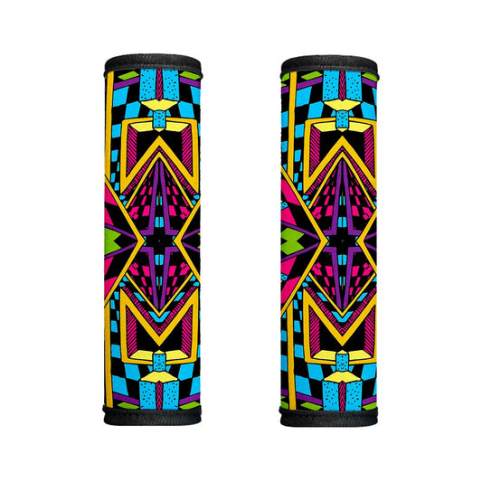 Ethnic Psychedelic Trippy Print Handle Covers