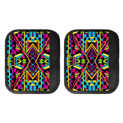 Ethnic Psychedelic Trippy Print Handle Covers