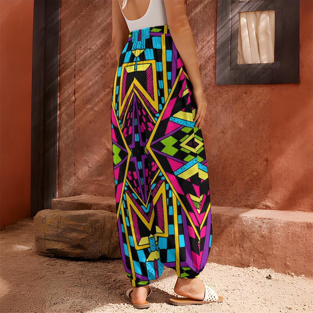 Ethnic Psychedelic Trippy Print Harem Pants