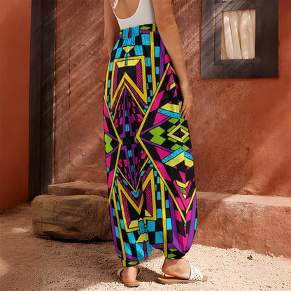Ethnic Psychedelic Trippy Print Harem Pants