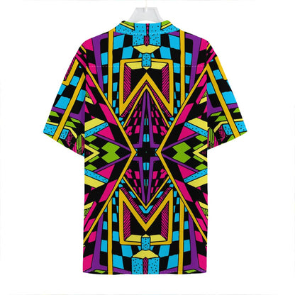 Ethnic Psychedelic Trippy Print Hawaiian Shirt