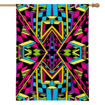 Ethnic Psychedelic Trippy Print House Flag