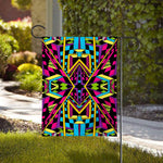 Ethnic Psychedelic Trippy Print House Flag