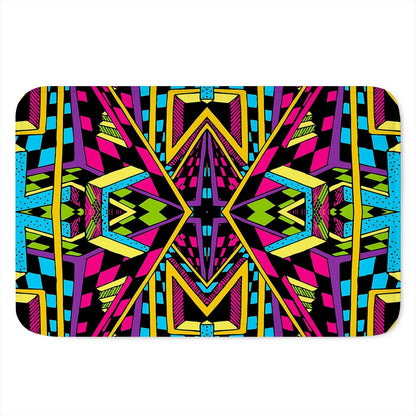 Ethnic Psychedelic Trippy Print Indoor Door Mat
