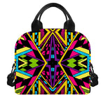 Ethnic Psychedelic Trippy Print Insulated Lunch Bag