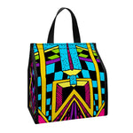 Ethnic Psychedelic Trippy Print Insulated Lunch Tote