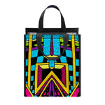 Ethnic Psychedelic Trippy Print Insulated Lunch Tote