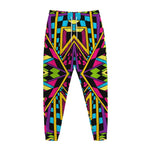 Ethnic Psychedelic Trippy Print Jogger Pants