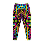 Ethnic Psychedelic Trippy Print Jogger Pants