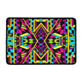 Ethnic Psychedelic Trippy Print Kitchen Mat