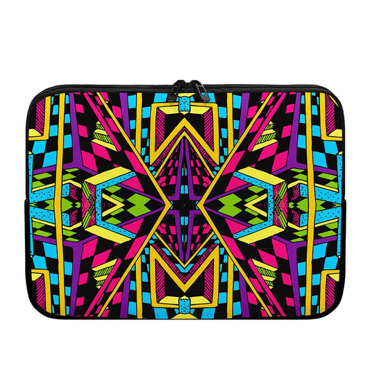 Ethnic Psychedelic Trippy Print Laptop Sleeve