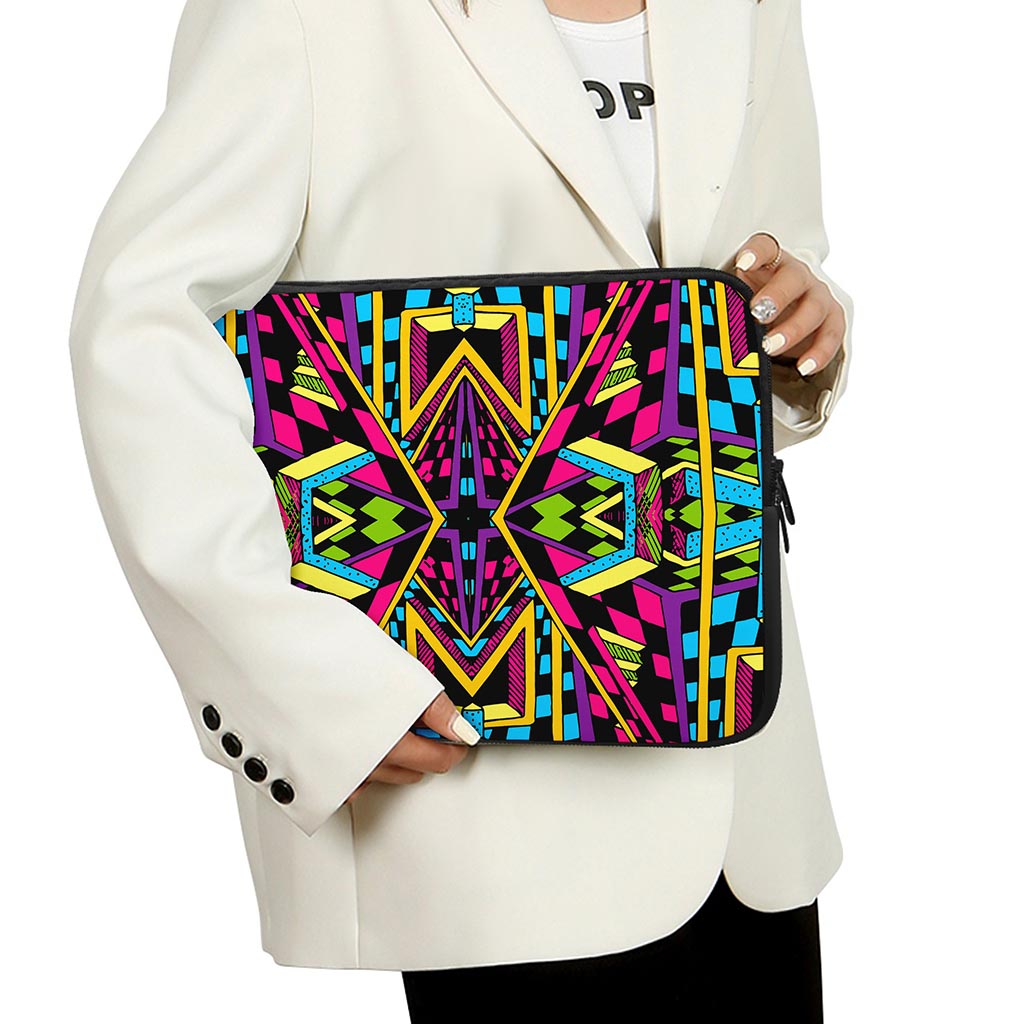 Ethnic Psychedelic Trippy Print Laptop Sleeve